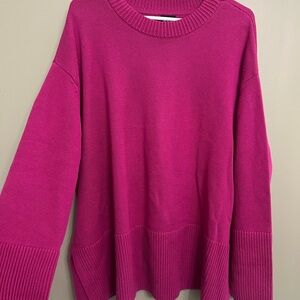 GAP Women's Fuchsia Crew Neck Sweater
